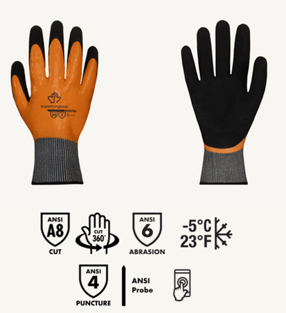 Superior Glove® Dexterity® S18TALNPN Micropore A8 Winter Gloves